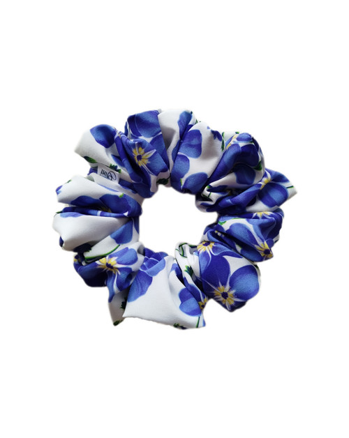 Gini HEDVÁBNÁ scrunchie M- POMNĚNKY — foto 1