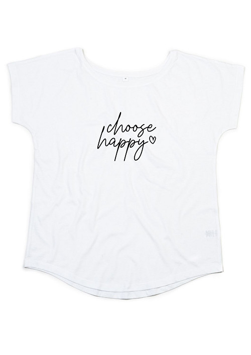 Bio dámské tričko "choose happy" — foto 1