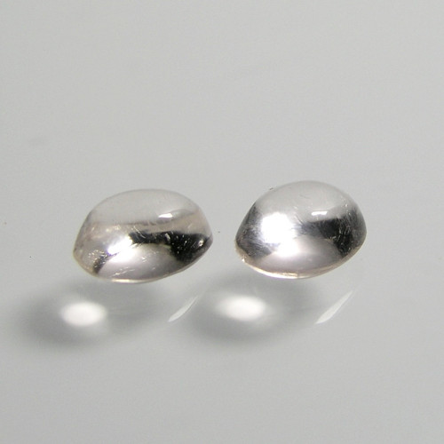 Morganit, pár kabošonů, 1,12ct./Pár, 5,9x4,5-4,8mm