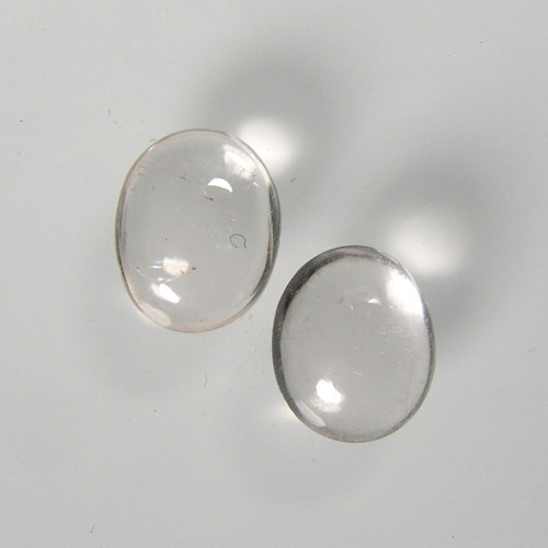 Morganit, pár kabošonů, 1,18ct./Pár, 6-6,2x5 mm