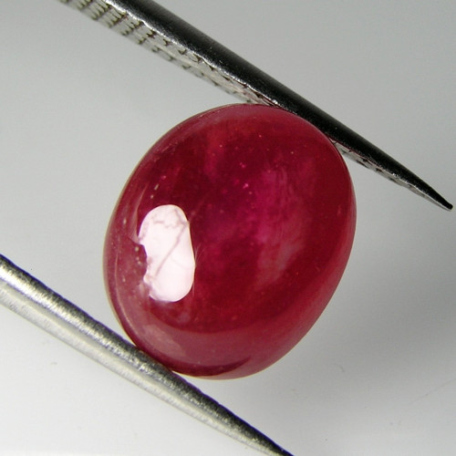 Přírodní červený Rubín, 7,12 ct., 11,6x9,7x5,4 mm
