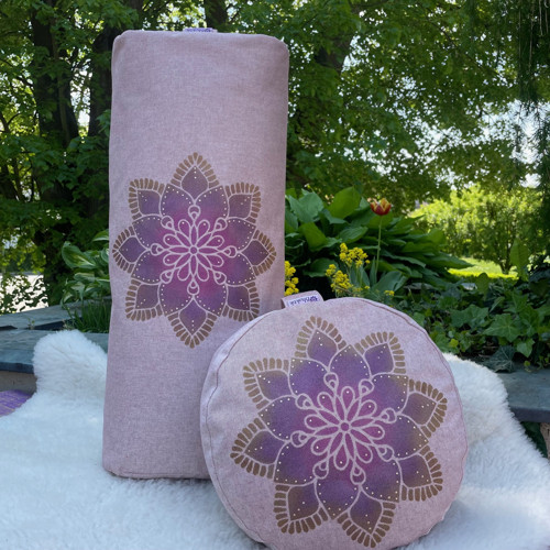 Yoga Combo "Pink Mandala" s pohankovými slupkami