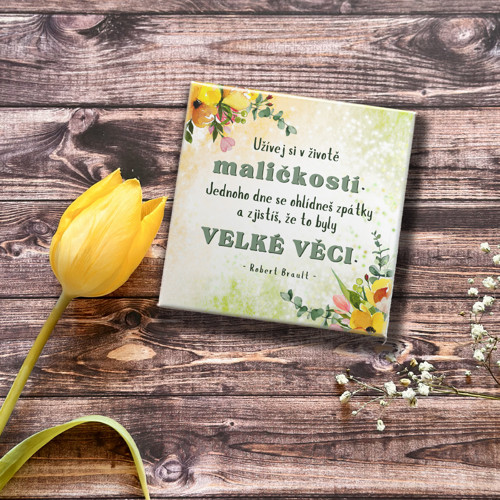 Magnetka - rozkvetlé srdíčko