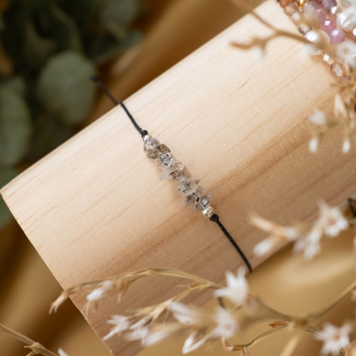 Herkimerský diamant - stahovací náramek