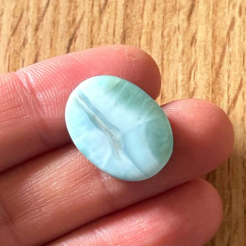 Larimar kabošon ovál / A-3058 — foto 1
