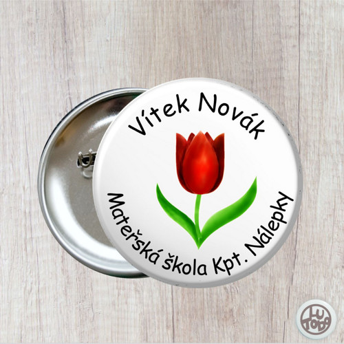 Placka se jménem a obrázkem