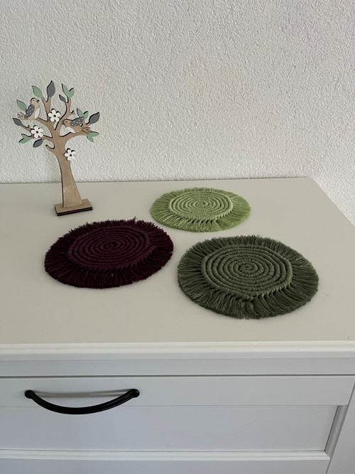 Macramé podtácky — foto 1