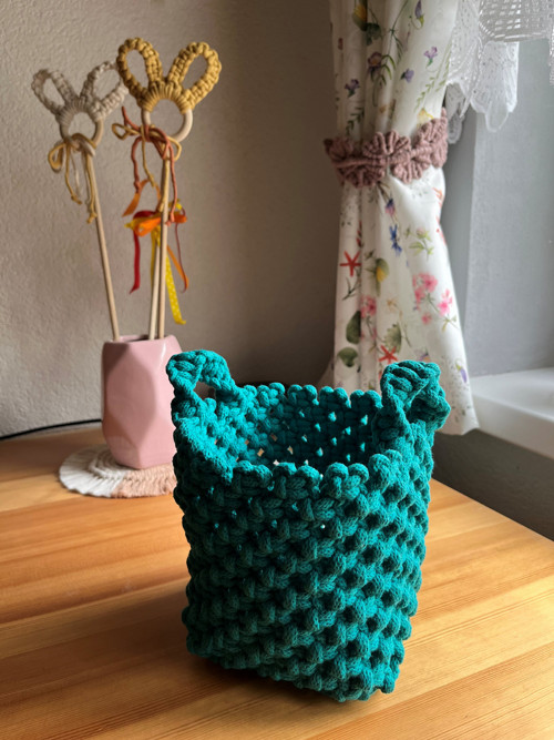 Macramé košík