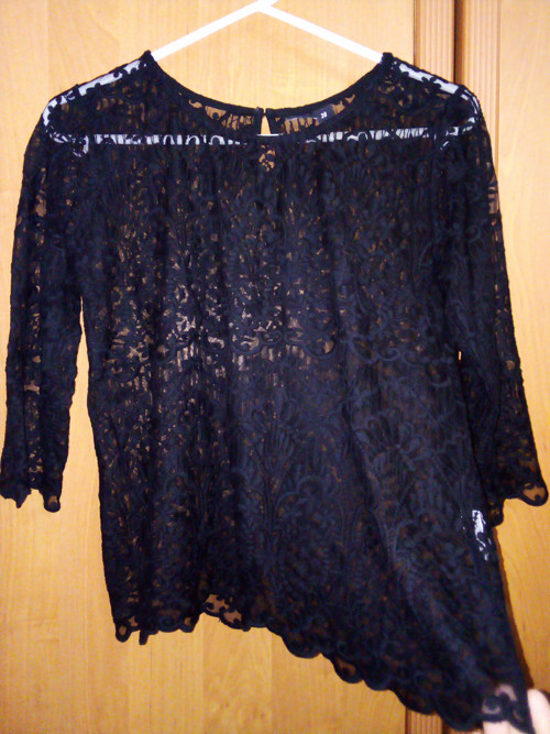 Vintage krajková halenečka
