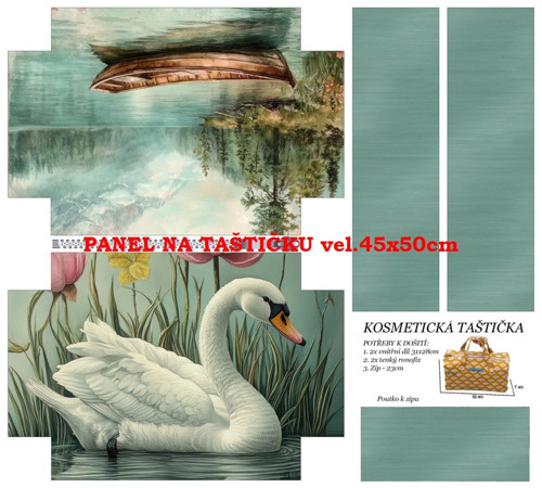 Panel na taštičku bavlna