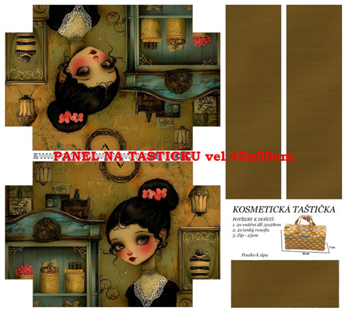Panel na taštičku bavlna