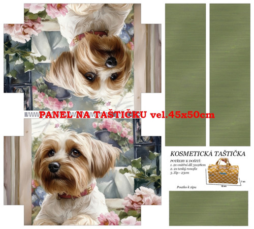 Panel na taštičku bavlna