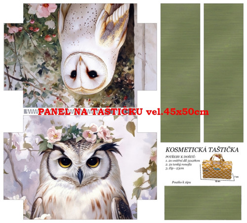 Panel na taštičku bavlna