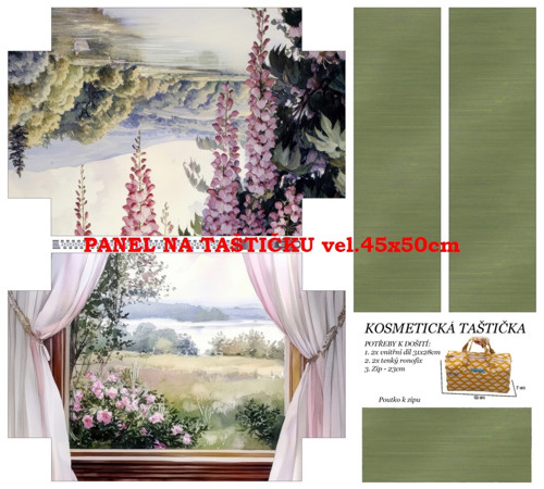 Panel na taštičku bavlna