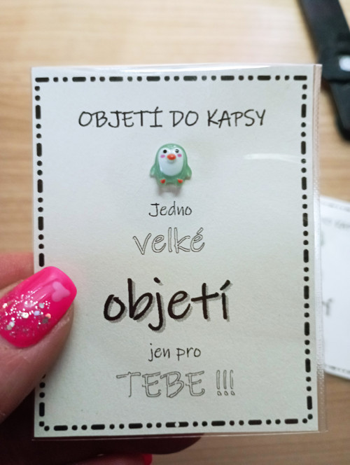 387A - Velké objetí - modrý tučňák — foto 1