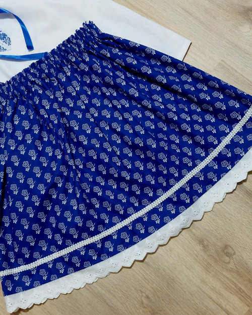 Folklórní sukýnka délka 30 cm