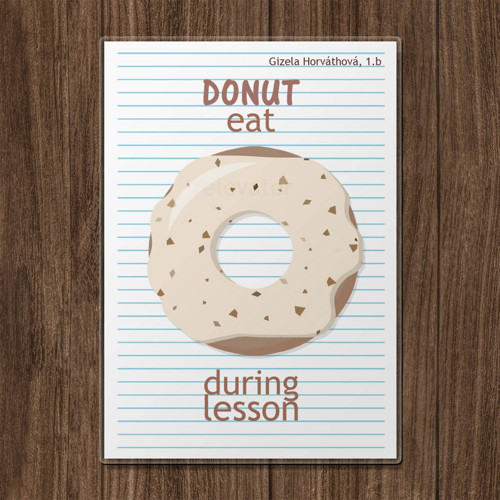 Linkovaná podložka donut - stracciatella A4 — foto 1