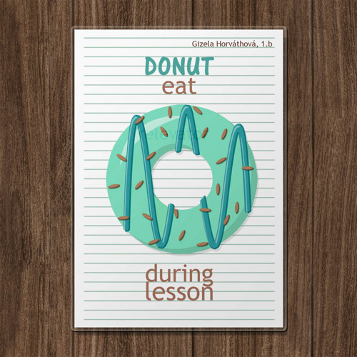 Linkovaná podložka donut - máta A4