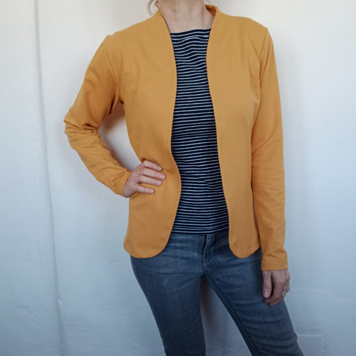 Mikino kabátek, barva horcicova,sv. šedá,vel.XS-XL