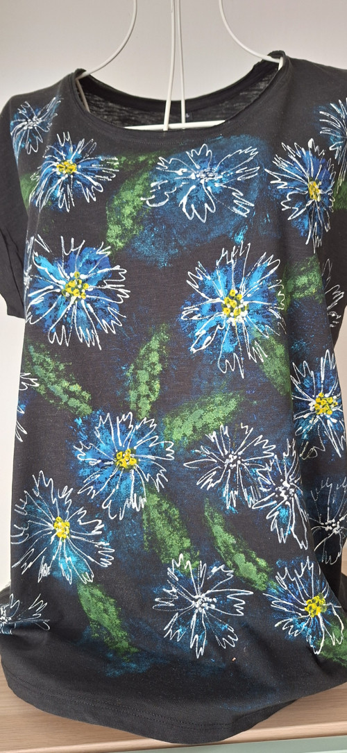 Tričko XL chrpa — foto 1