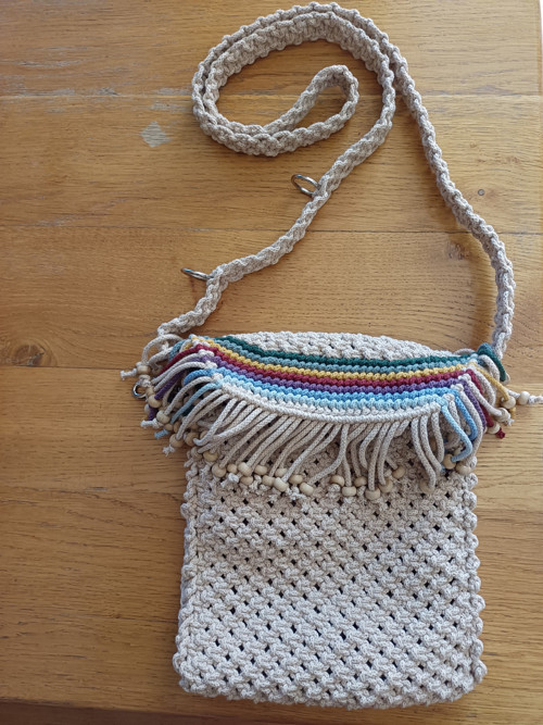 Kabelka, 21x23cm, popruh 133cm pres hlavu