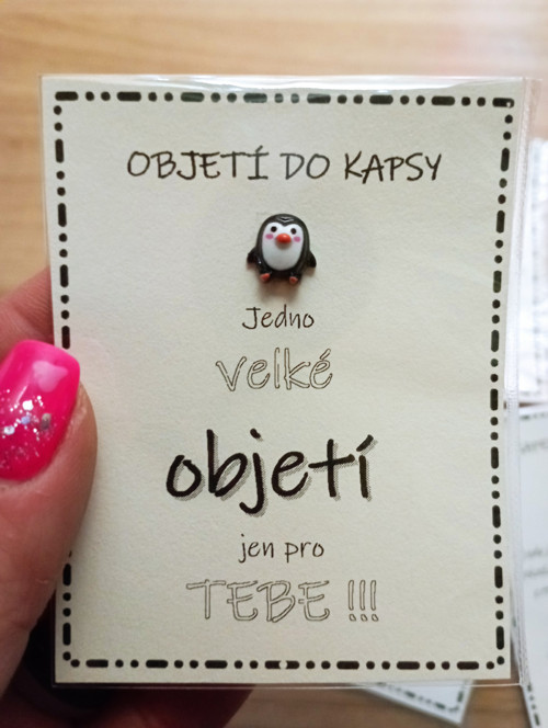 388A - Velké objetí - černý tučňák