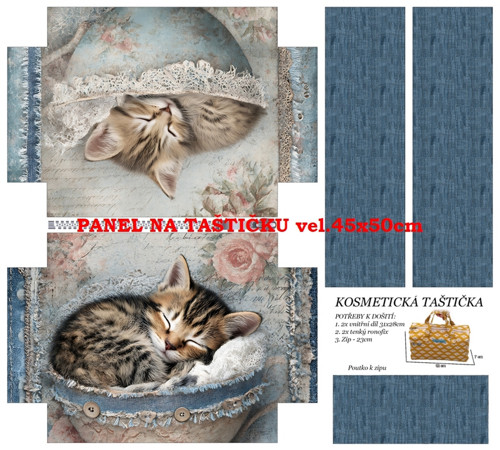 Panel na taštičku bavlna