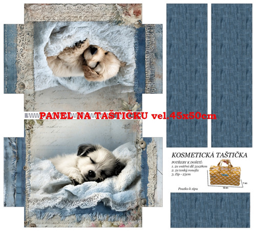 Panel na taštičku bavlna