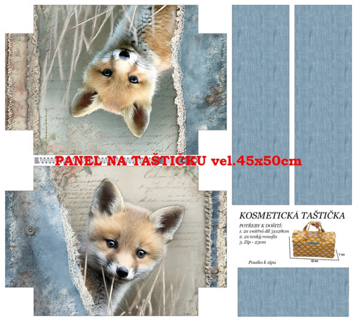 Panel na taštičku bavlna