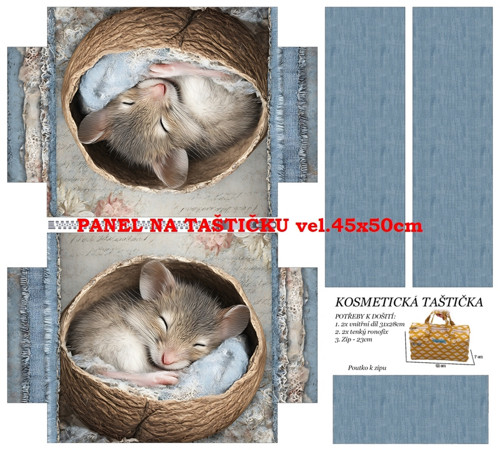 Panel na taštičku bavlna
