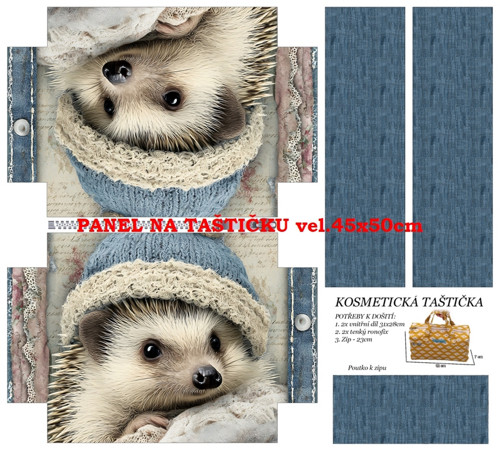 Panel na taštičku bavlna