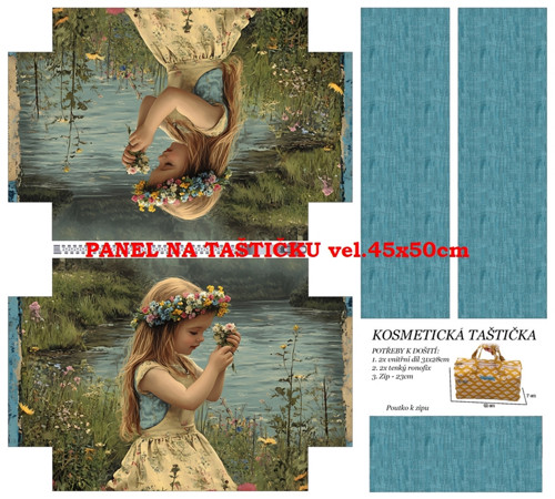 Panel na taštičku bavlna