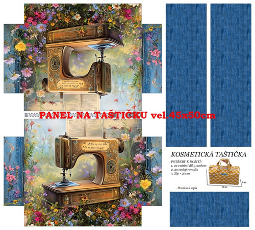 Panel na taštičku bavlna