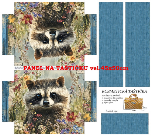 Panel na taštičku bavlna