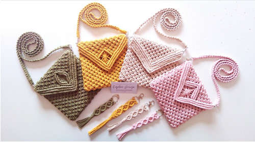 Kabelka macramé