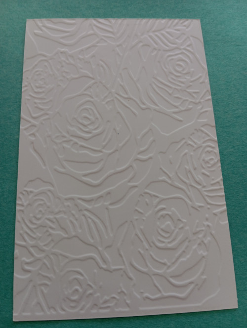 Embossing karta růže