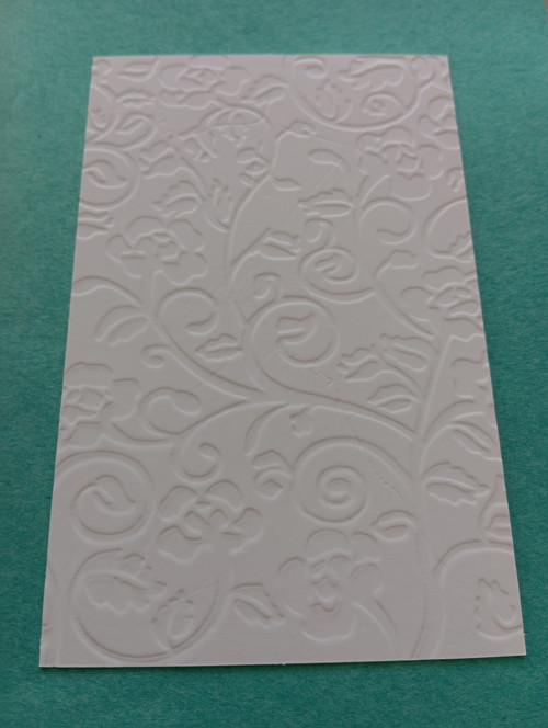 Embossing karta ornamenty