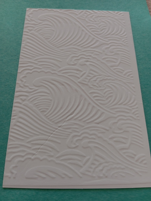 Embossing karta vlny