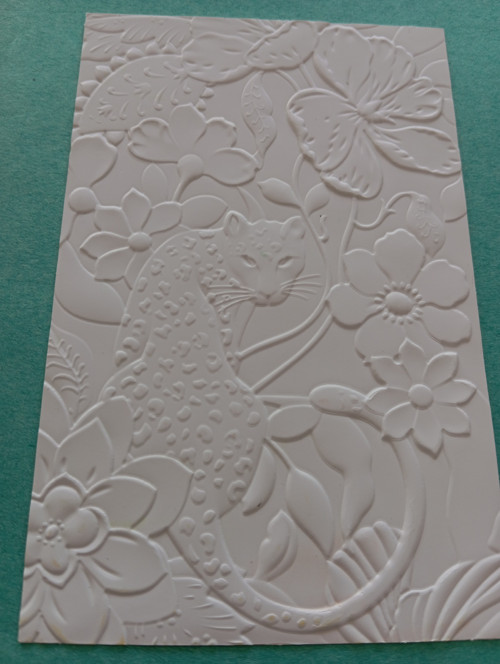 Embossing karta levhart — foto 1