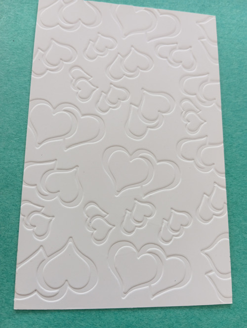 Embossing srdce