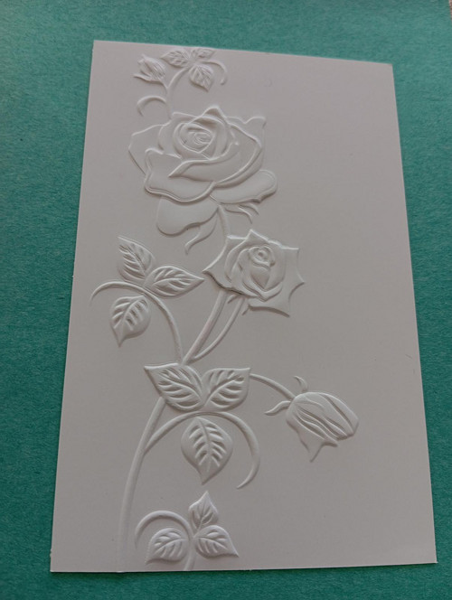Embossing růže