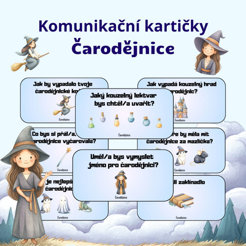Čarodějnické komunikační kartičky