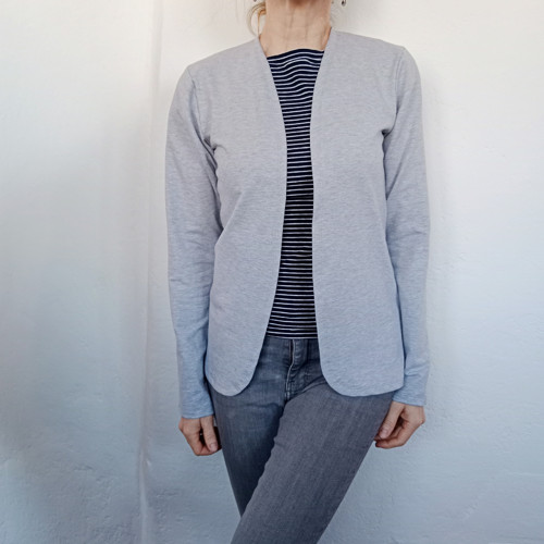 Mikino kabátek, ,sv. šedá,petrolejovável.XS-XL