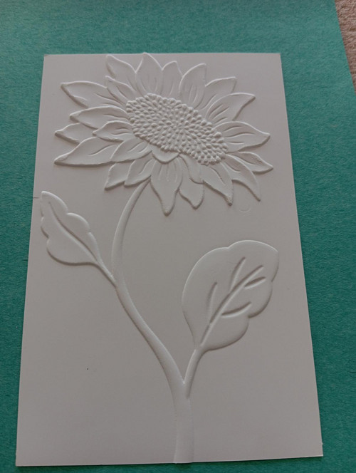 Embossing slunečnice
