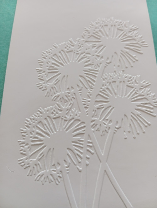 Embossing kytka