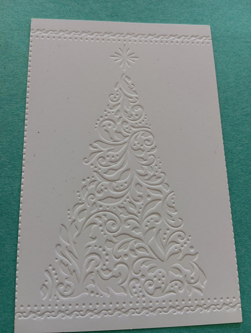 Embossing vánoční stromeček