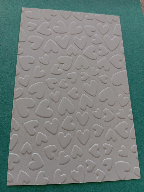 Embossing srdíčka