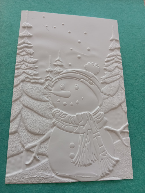Embossing sněhulák
