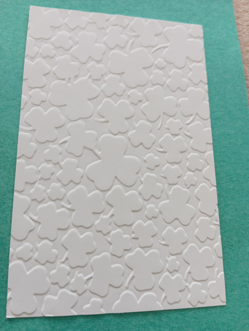 Embossing čtyřlístek