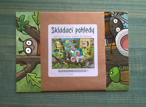 Skládací pohledy - Lesní hrátky